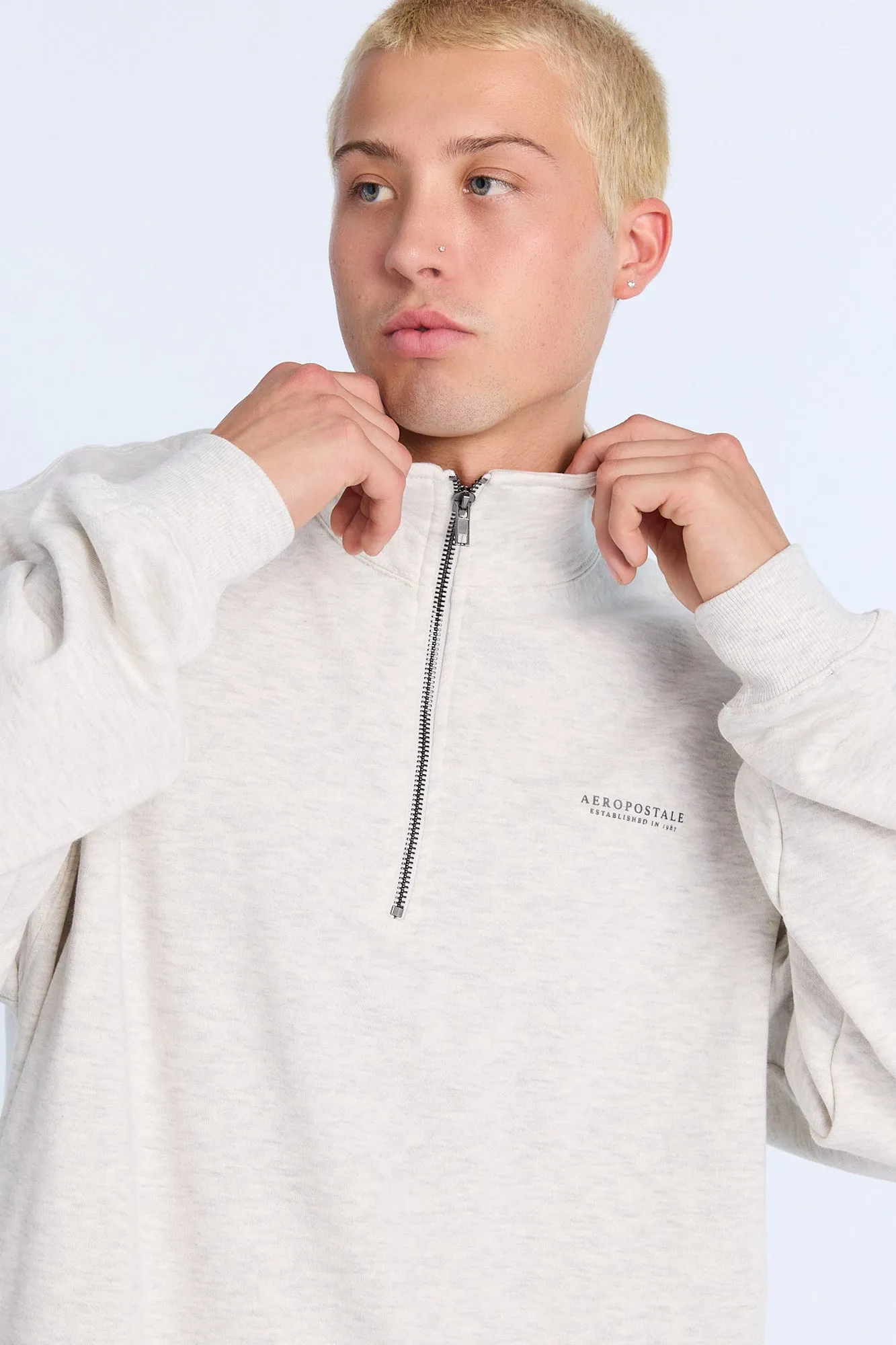 Aéropostale Small Print Mock Neck Sweatshirt sold by Bluenotes product image thumbnail 2