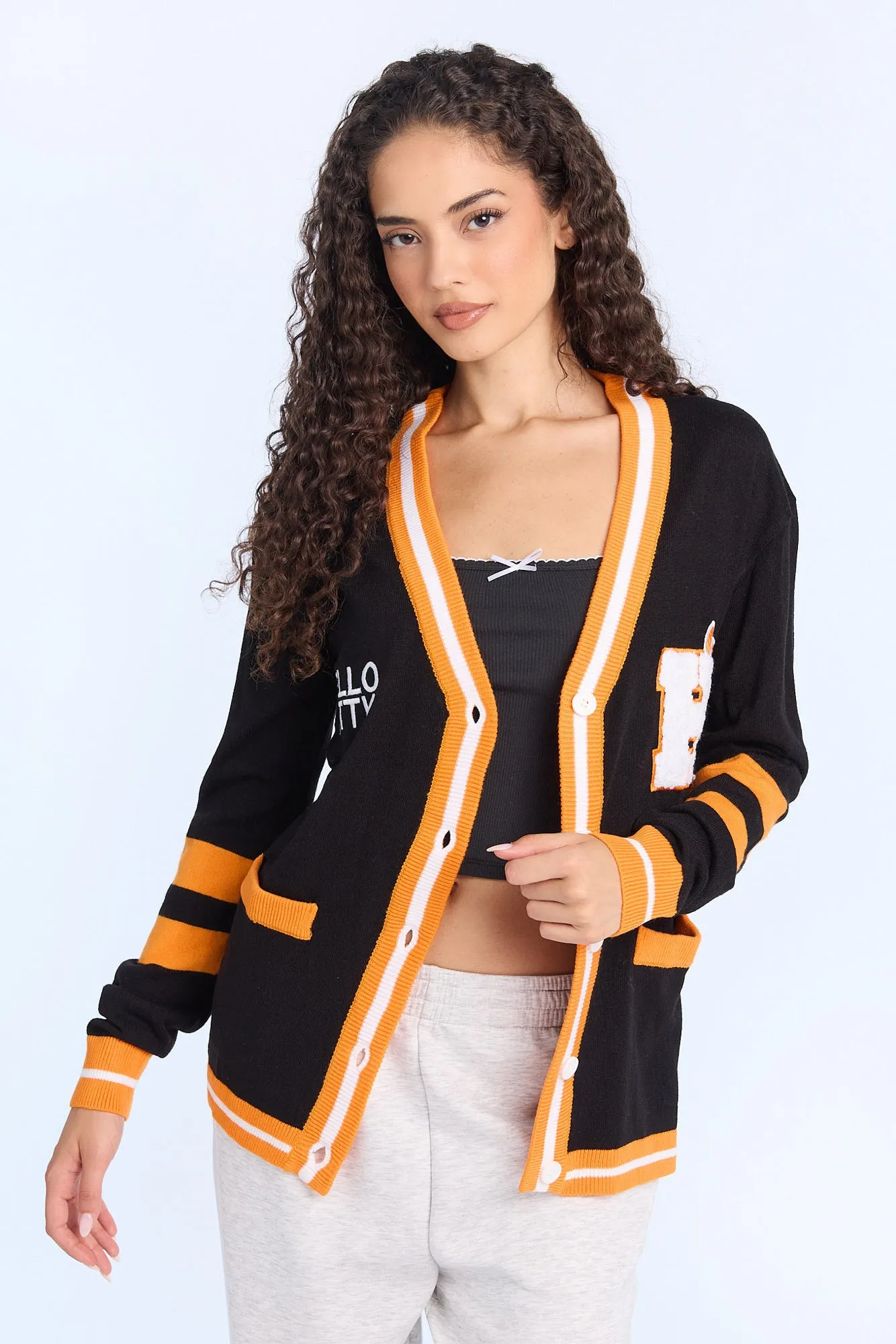 Hello Kitty Halloween Button-Front Cardigan sold by Bluenotes product image thumbnail 2