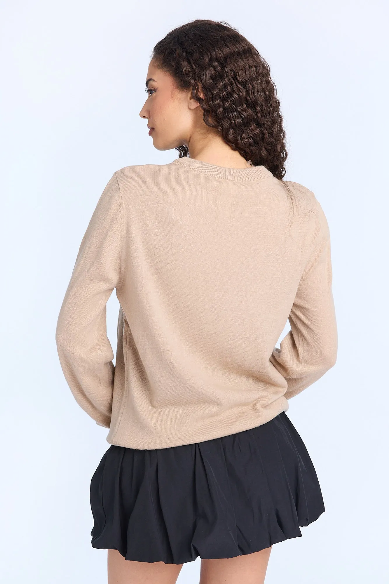 Peanuts Snoopy And Woodstock Halloween Pumpkin Crew Neck Sweatshirt sold by Bluenotes product image thumbnail 3