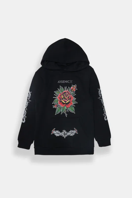 Boys' Arsenic Rubber Print Hoodie sold by Bluenotes