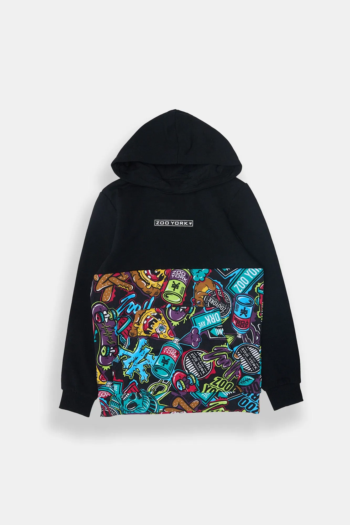 Boys' Zoo York Colour Block Graffiti Hoodie sold by Bluenotes