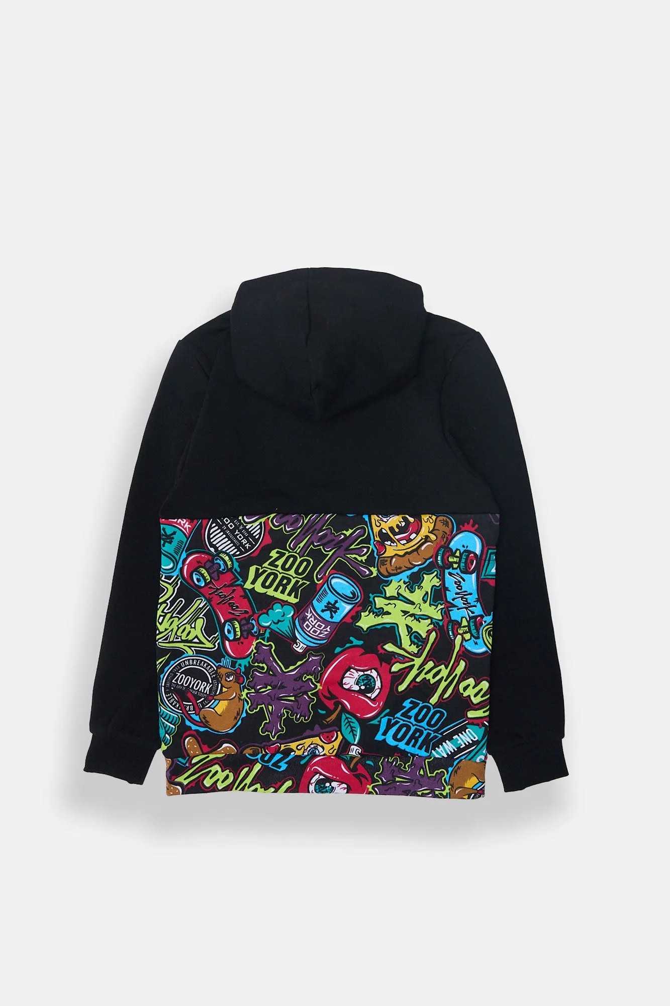 Boys' Zoo York Colour Block Graffiti Hoodie sold by Bluenotes product image thumbnail 2