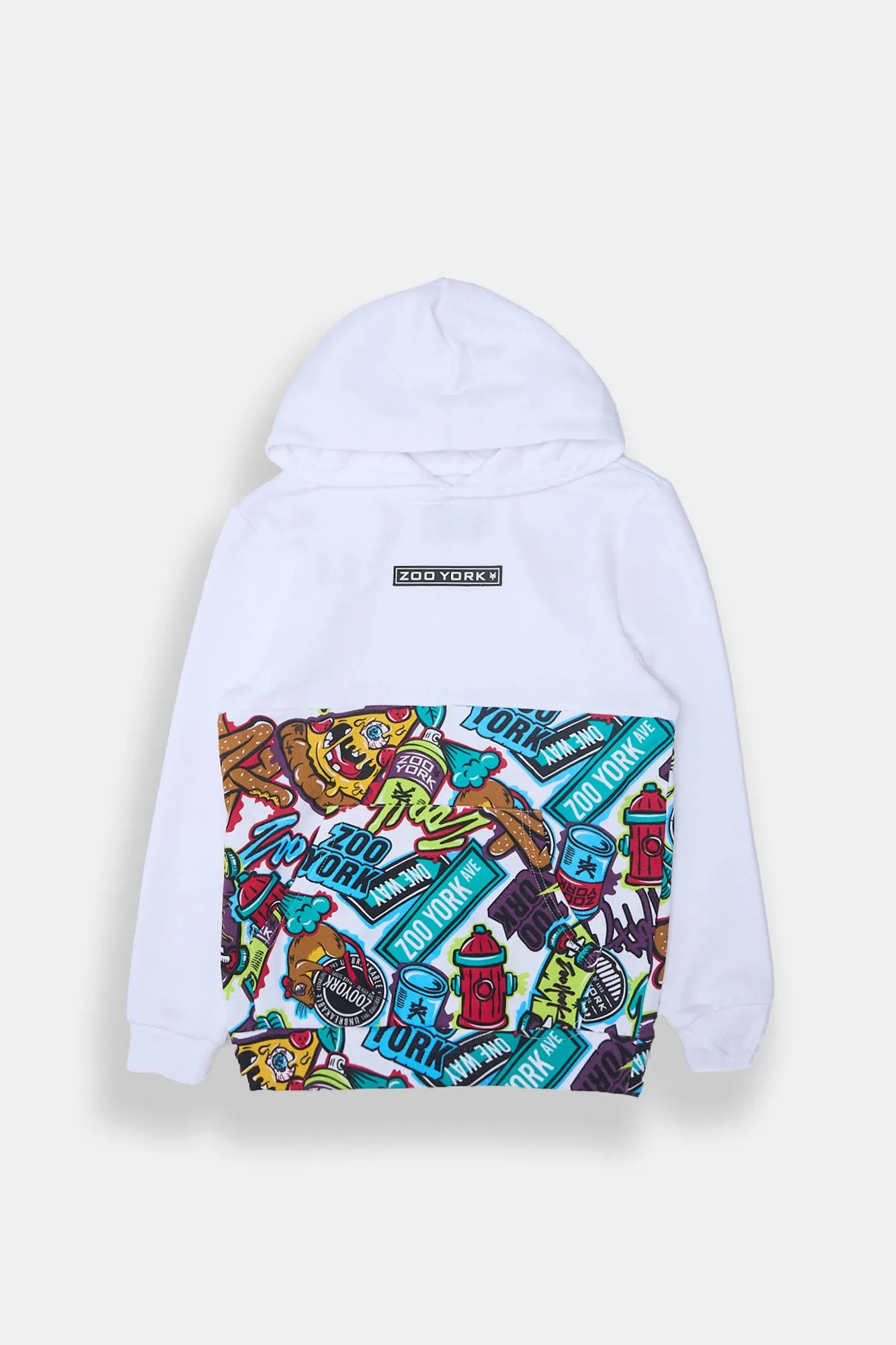 Boys' Zoo York Colour Block Graffiti Hoodie sold by Bluenotes product image thumbnail 3