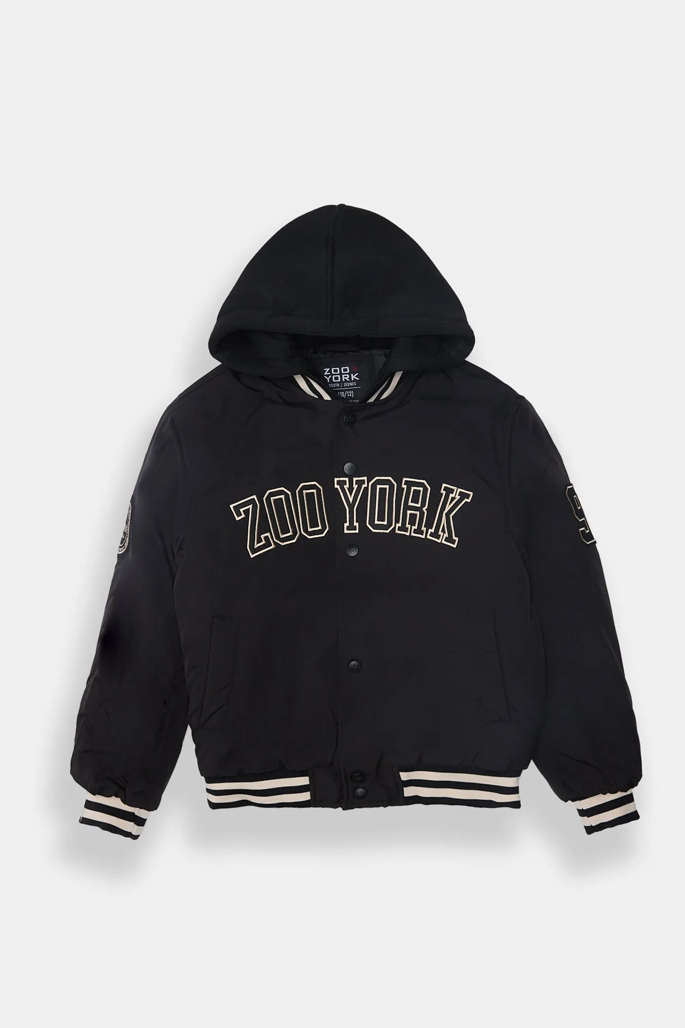 Boys' Graphic Varsity Hooded Jacket sold by Bluenotes product image thumbnail 2