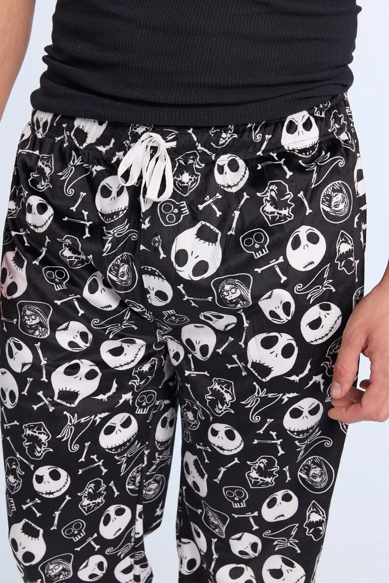The Nightmare Before Christmas Black And White Pajama Pants sold by Bluenotes product image thumbnail 2