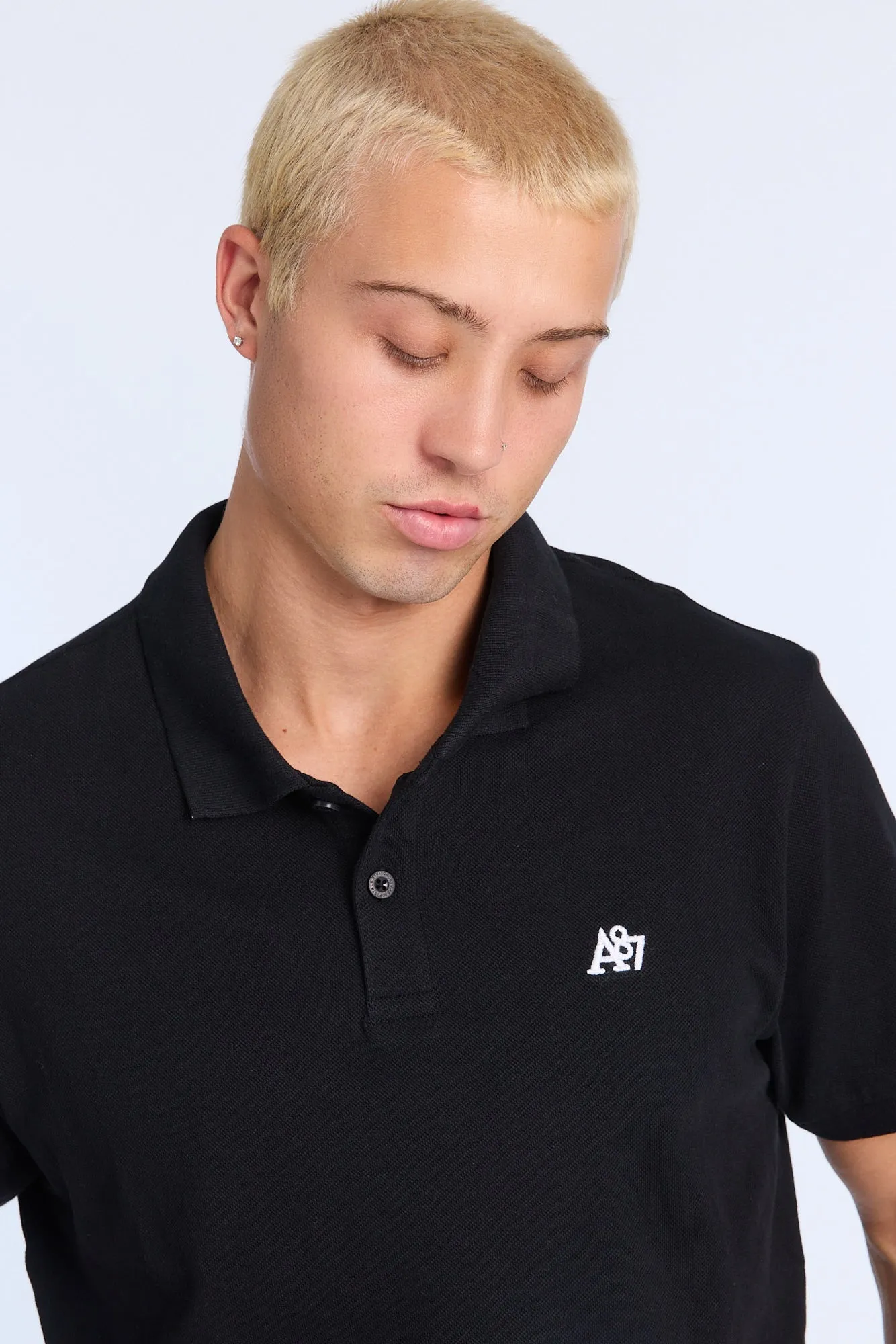 AERO A 87 Embroidered Pique Polo sold by Bluenotes product image thumbnail 3