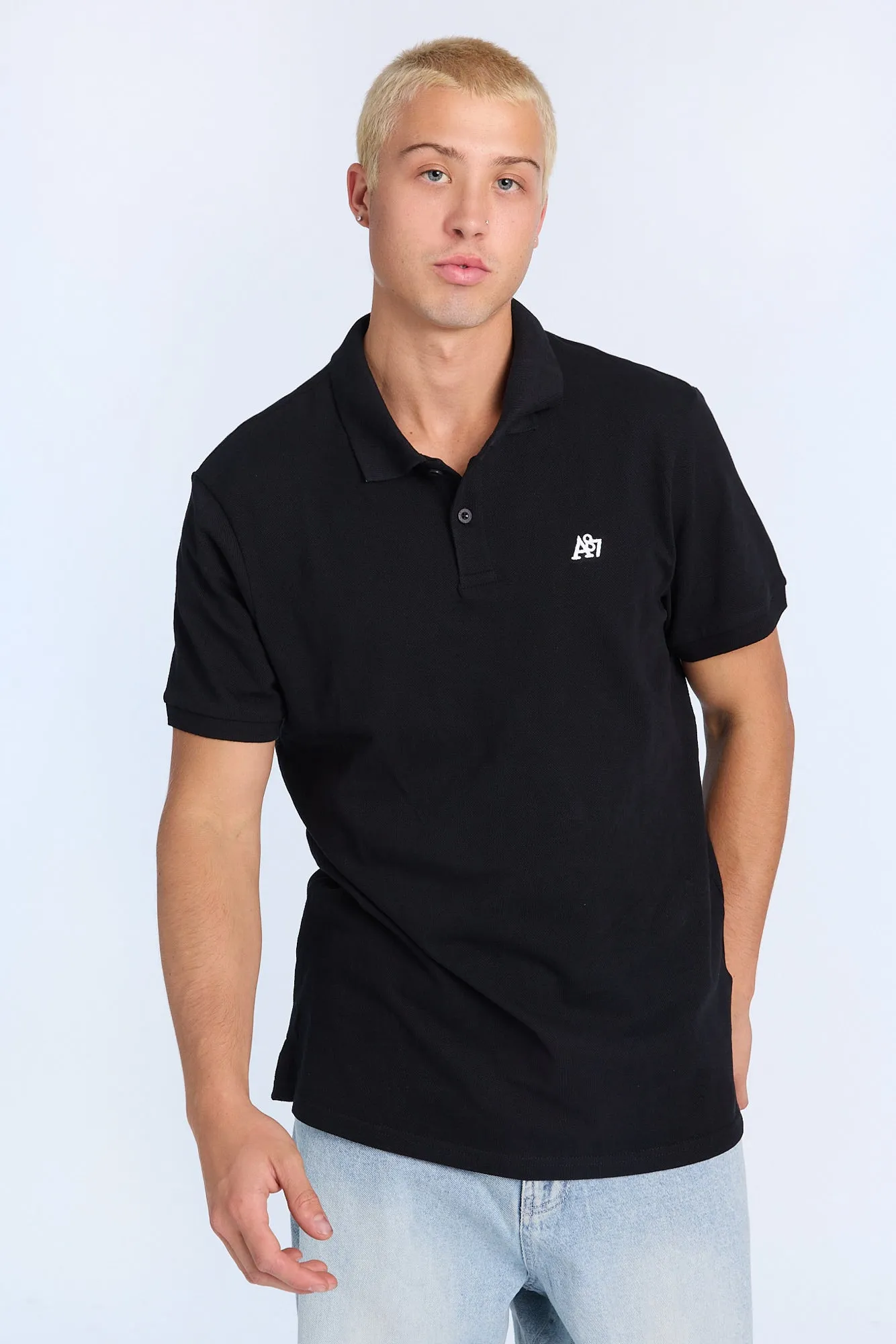 AERO A 87 Embroidered Pique Polo sold by Bluenotes product image thumbnail 2