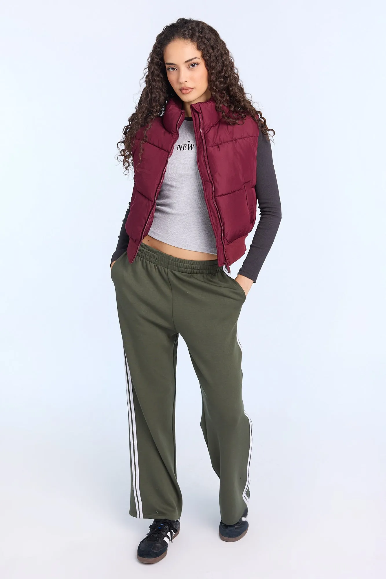 AERO Zip-Up Cropped Puffer Vest sold by Bluenotes product image thumbnail 5