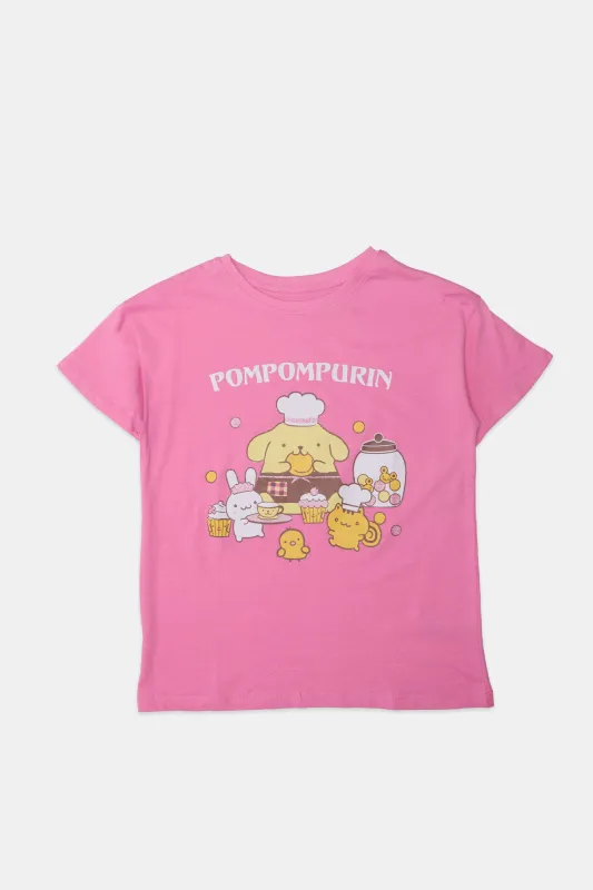 Girls' Pompompurin Graphic Classic Tee sold by Bluenotes