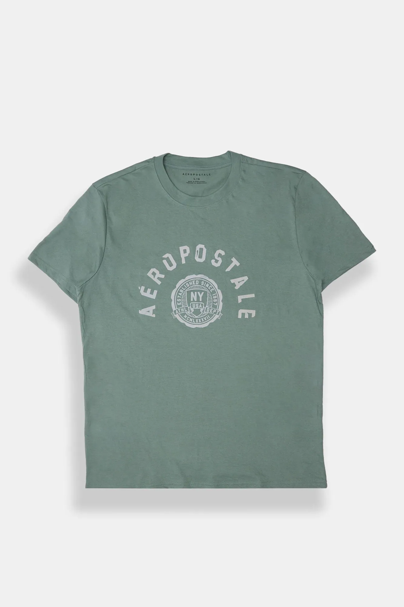 Aéropostale Crest Flocked Graphic Tee sold by Bluenotes