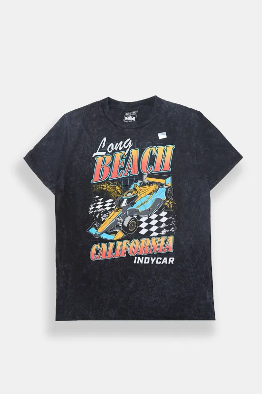 Indycar Long Beach California Graphic Classic Tee sold by Bluenotes