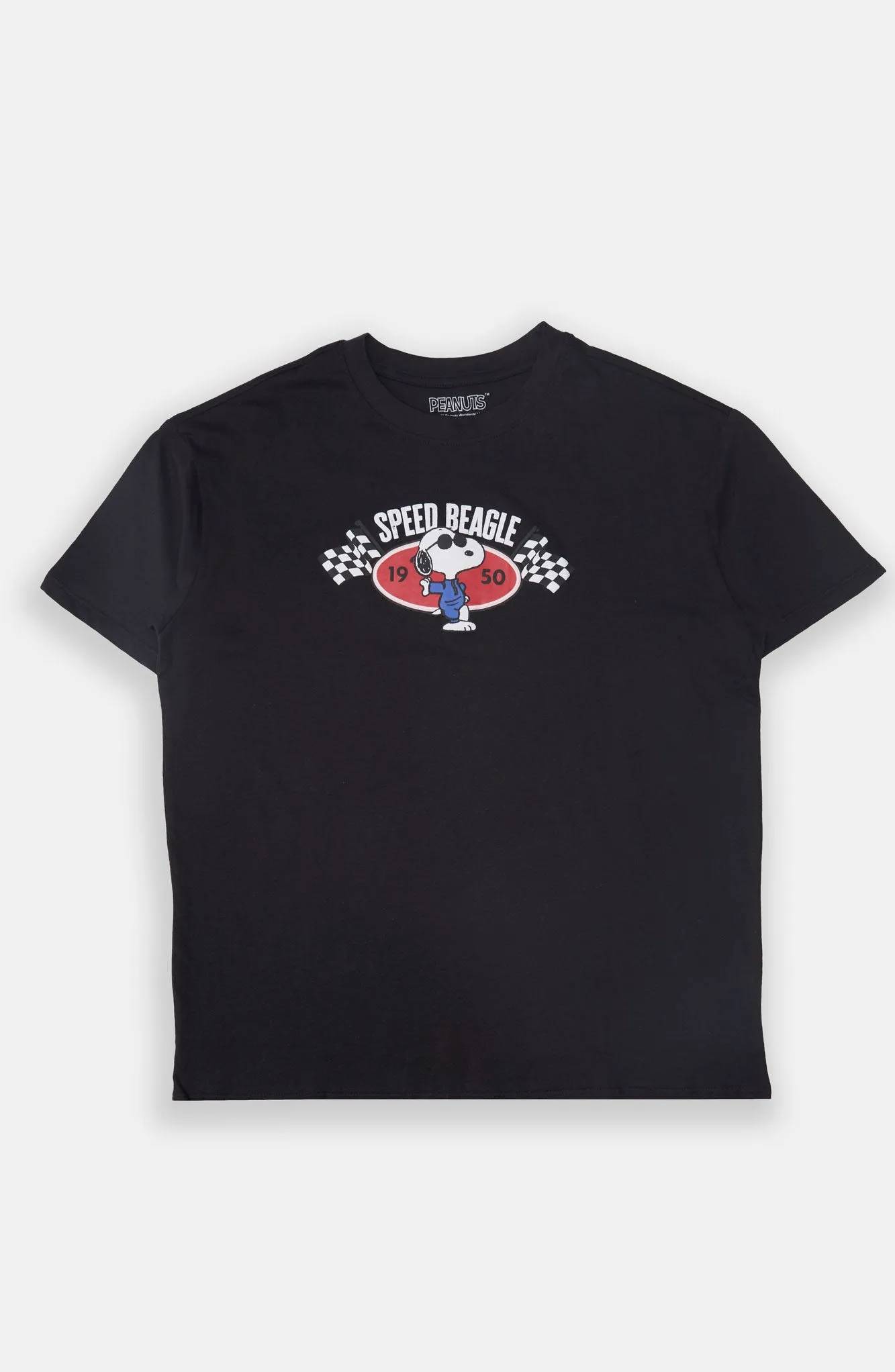 Peanuts Speed Beagle Graphic Boyfriend Tee sold by Bluenotes