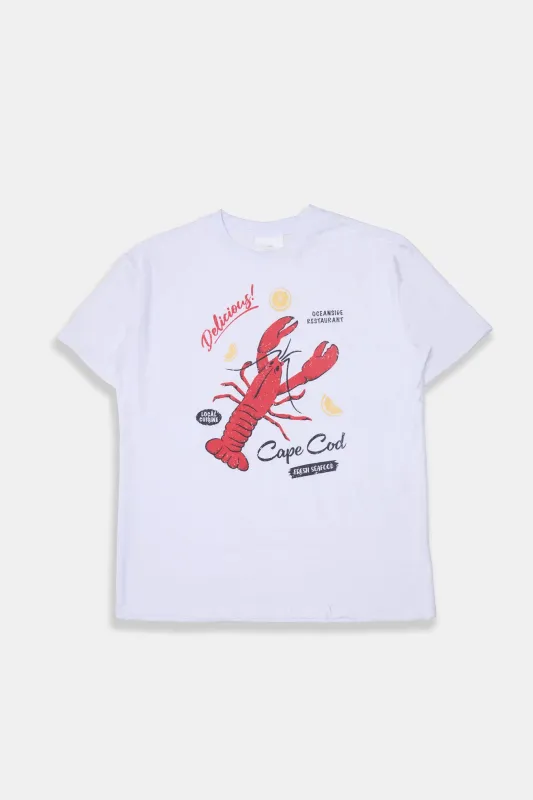 Cape Cod Lobster Graphic Boyfriend Tee sold by Bluenotes