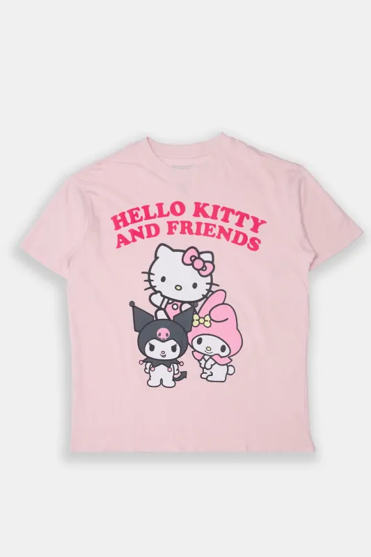 Hello Kitty And Friends Graphic Boyfriend Tee sold by Bluenotes