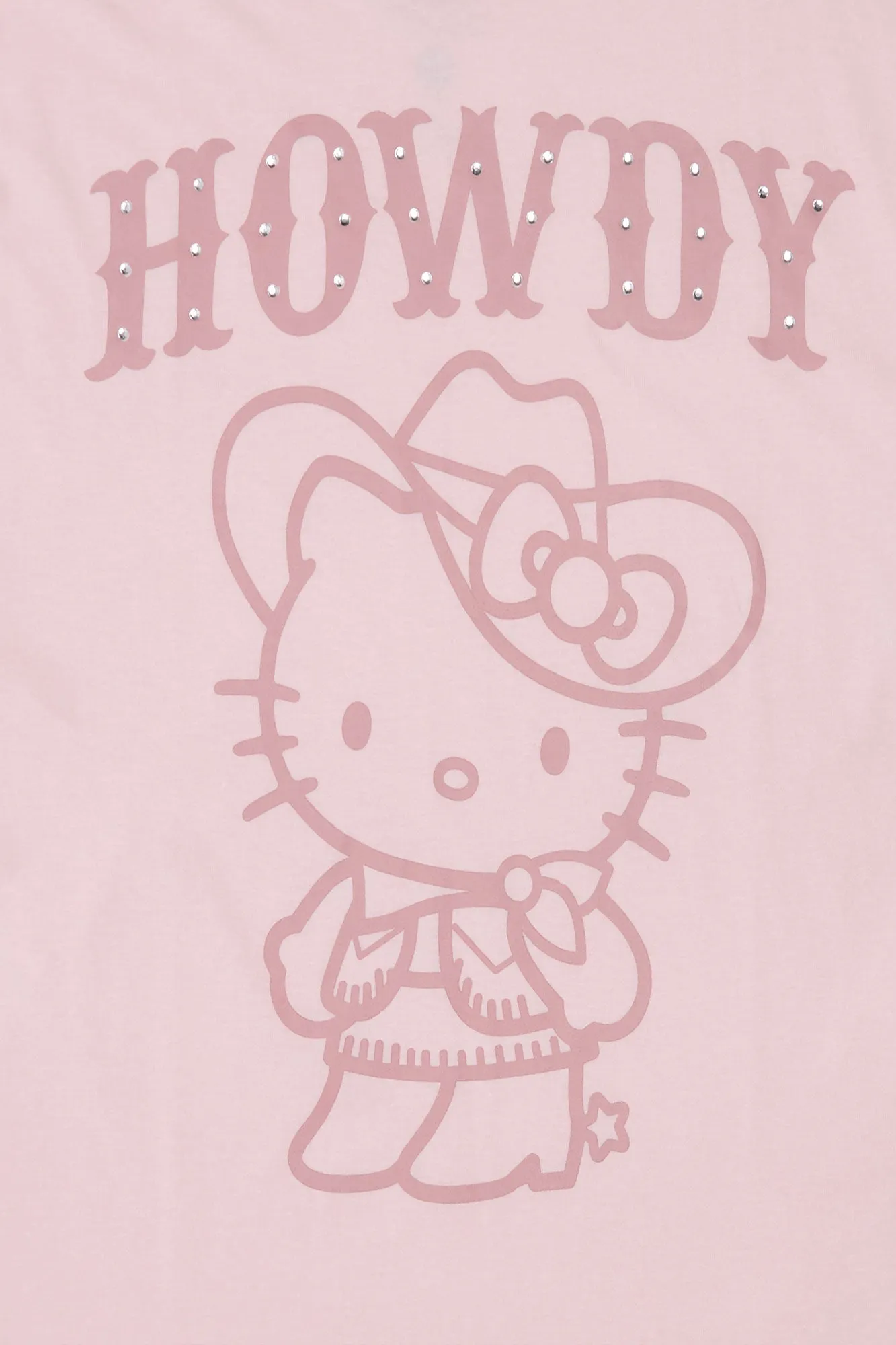 Hello Kitty Howdy Graphic Boyfriend Tee sold by Bluenotes product image thumbnail 2