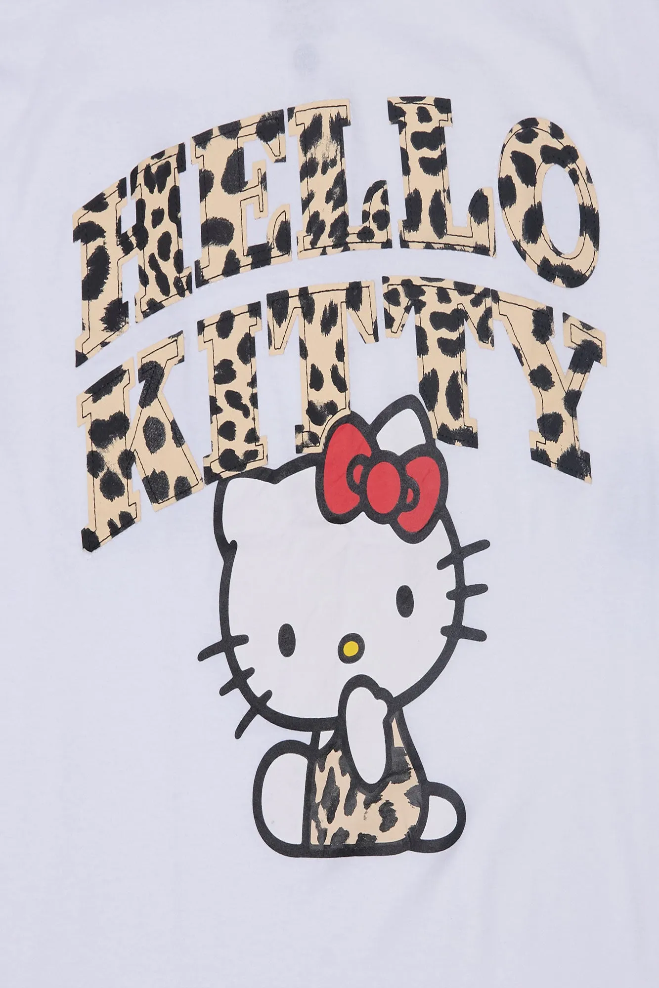 Hello Kitty Leopard Graphic Boyfriend Tee sold by Bluenotes product image thumbnail 2