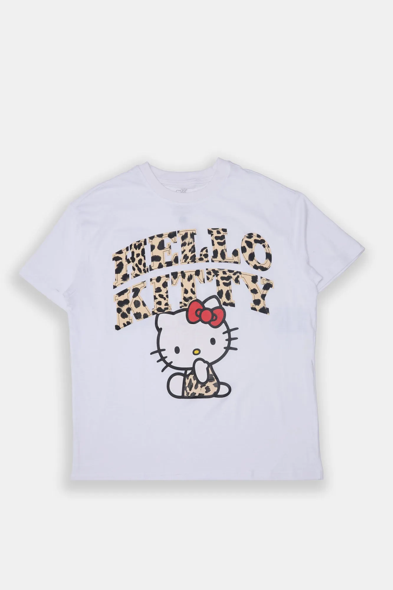 Hello Kitty Leopard Graphic Boyfriend Tee sold by Bluenotes