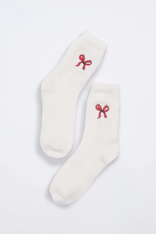 Embroidered Crew Socks sold by Bluenotes