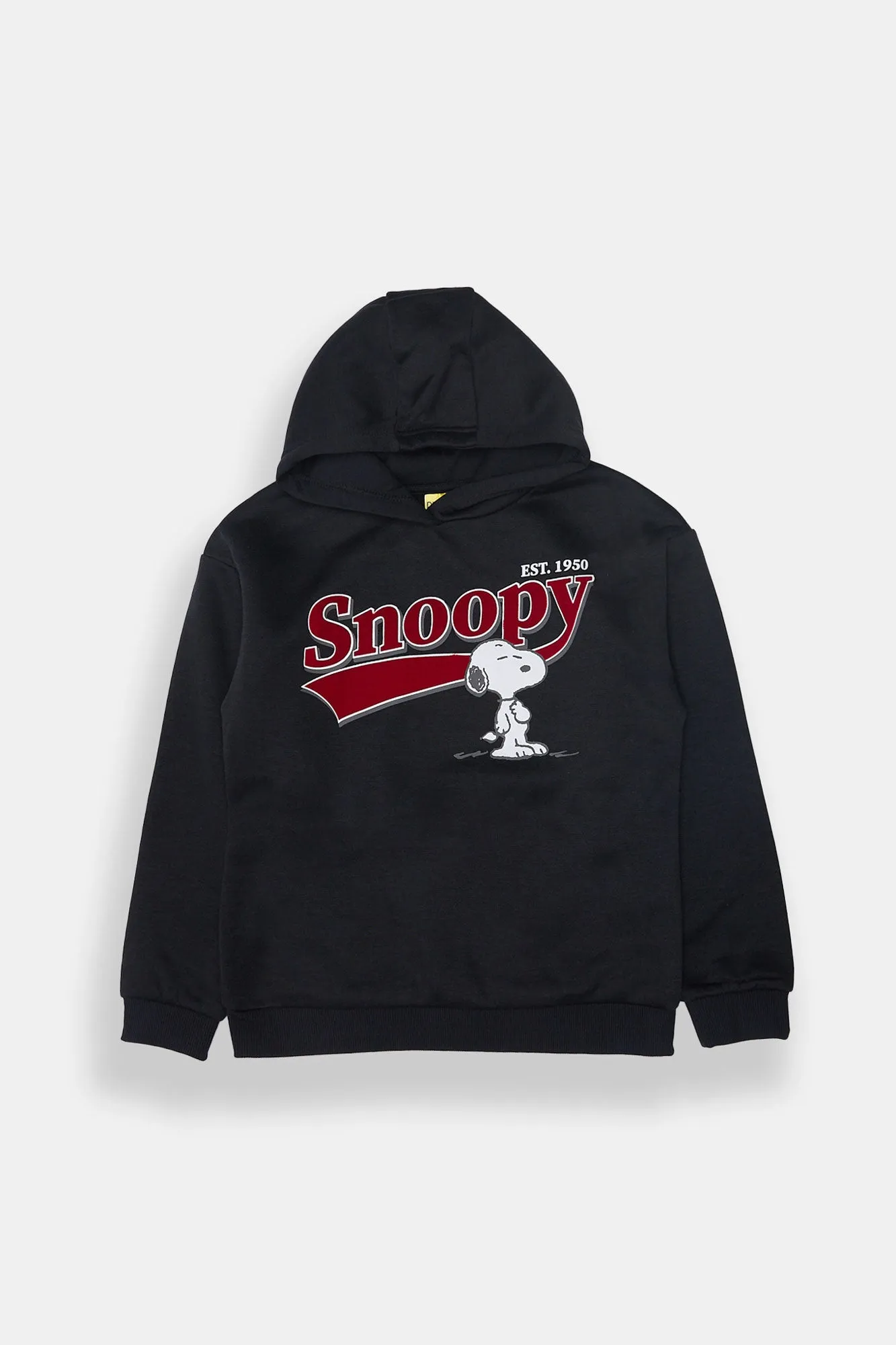 Girls' Peanuts Snoopy Flocked Graphic Hoodie sold by Bluenotes