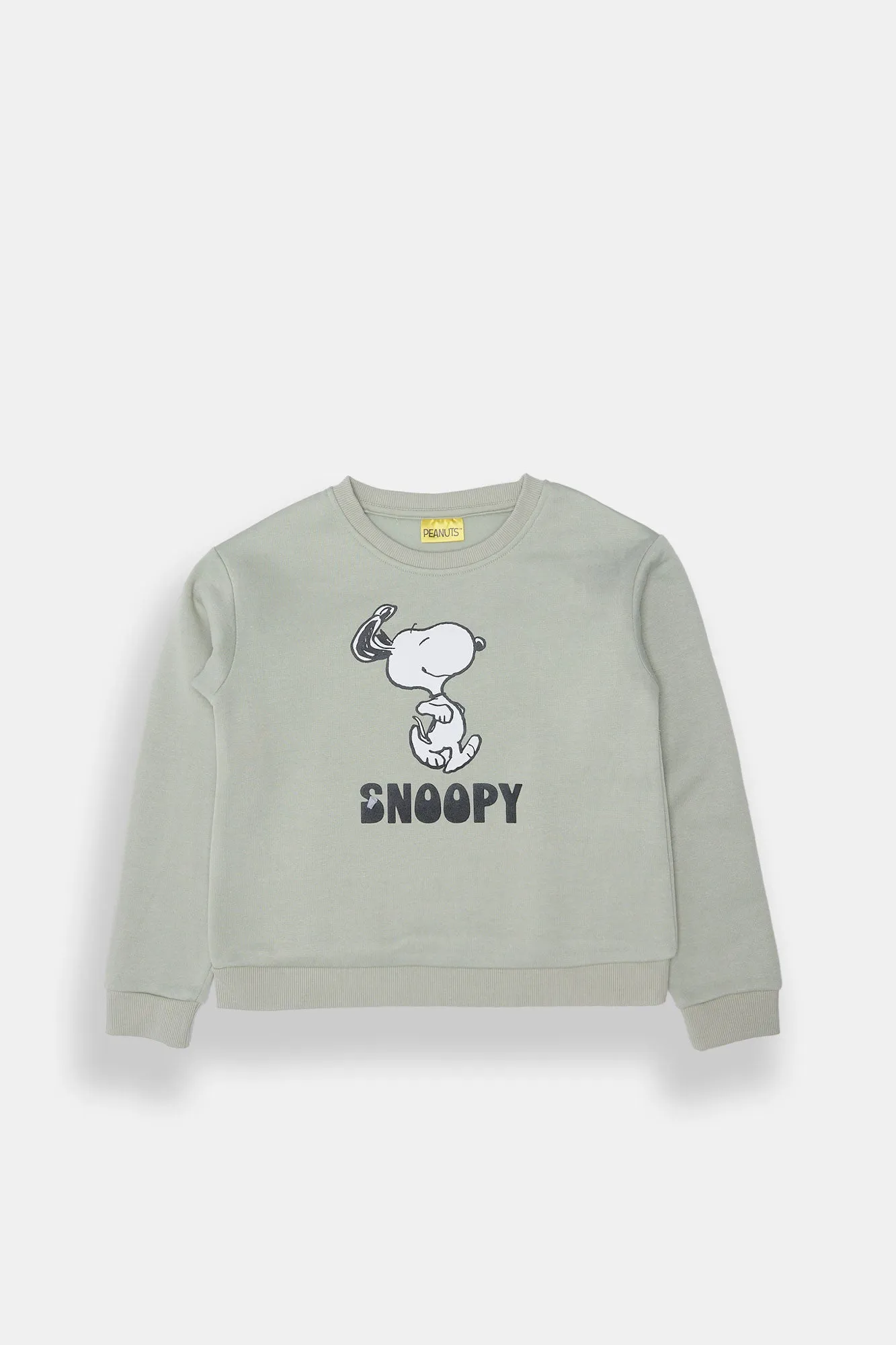 Girls' Peanuts Snoopy Crew Neck Sweatshirt sold by Bluenotes