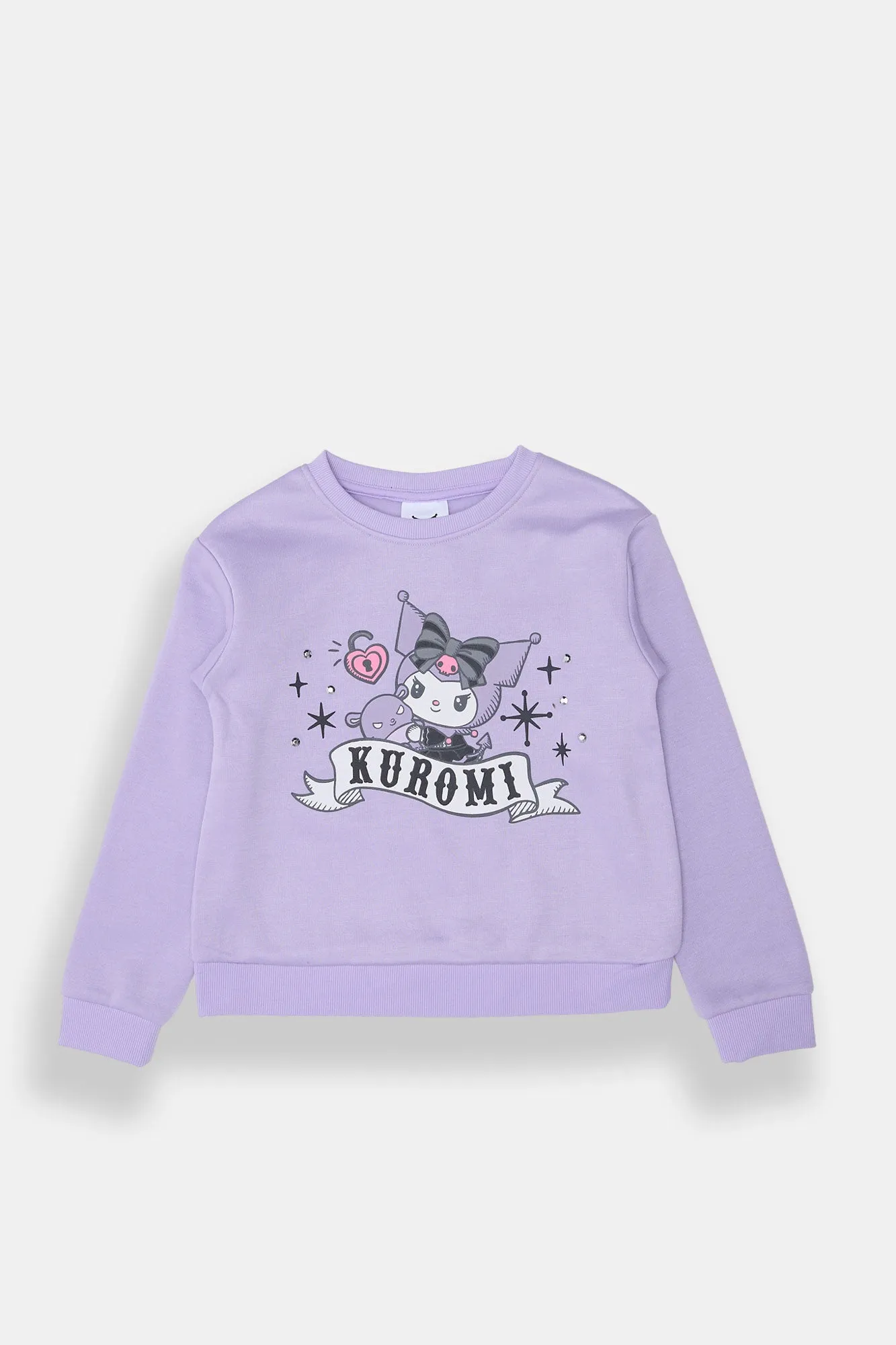 Girls' Kuromi Crew Neck Sweatshirt sold by Bluenotes