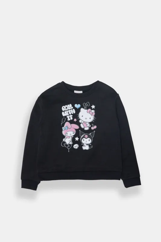 Girls' Hello Kitty And Friends Crew Neck Sweatshirt sold by Bluenotes