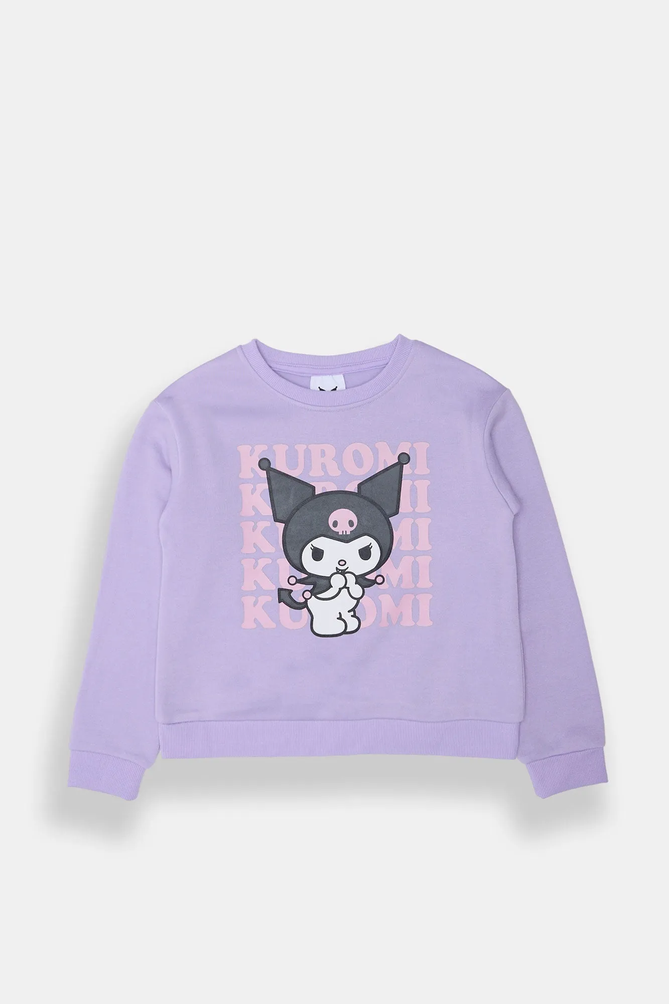 Girls' Kuromi Crew Neck Sweatshirt sold by Bluenotes