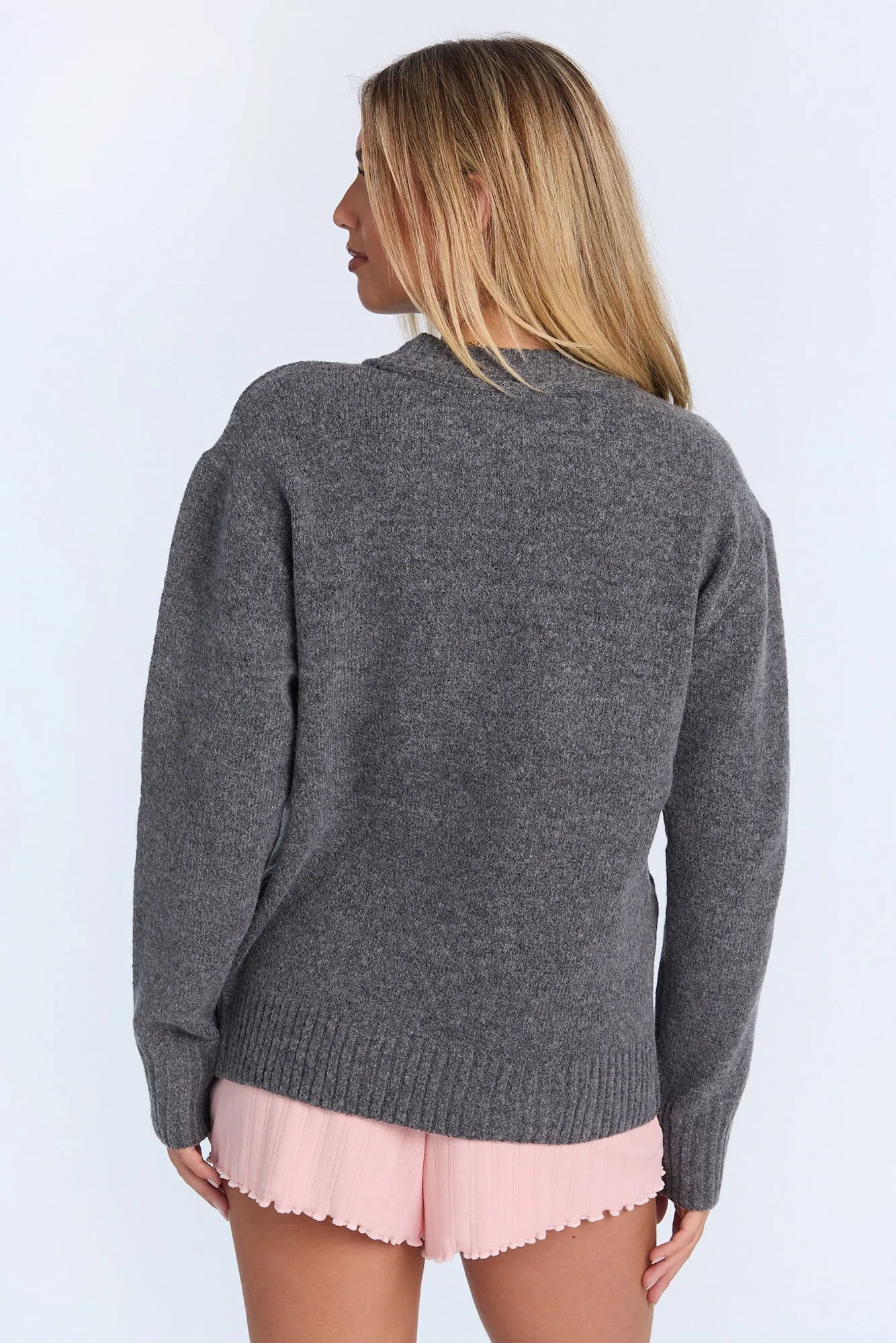 Graphic Flat Knit Crew Neck Sweater sold by Bluenotes product image thumbnail 4
