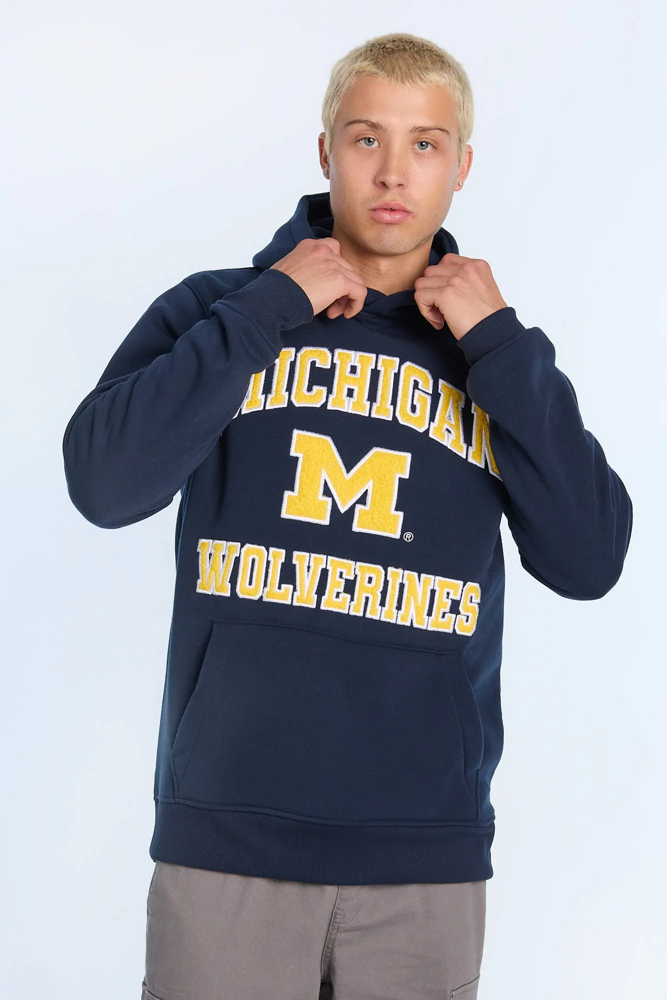 Michigan M Chenille Hoodie sold by Bluenotes