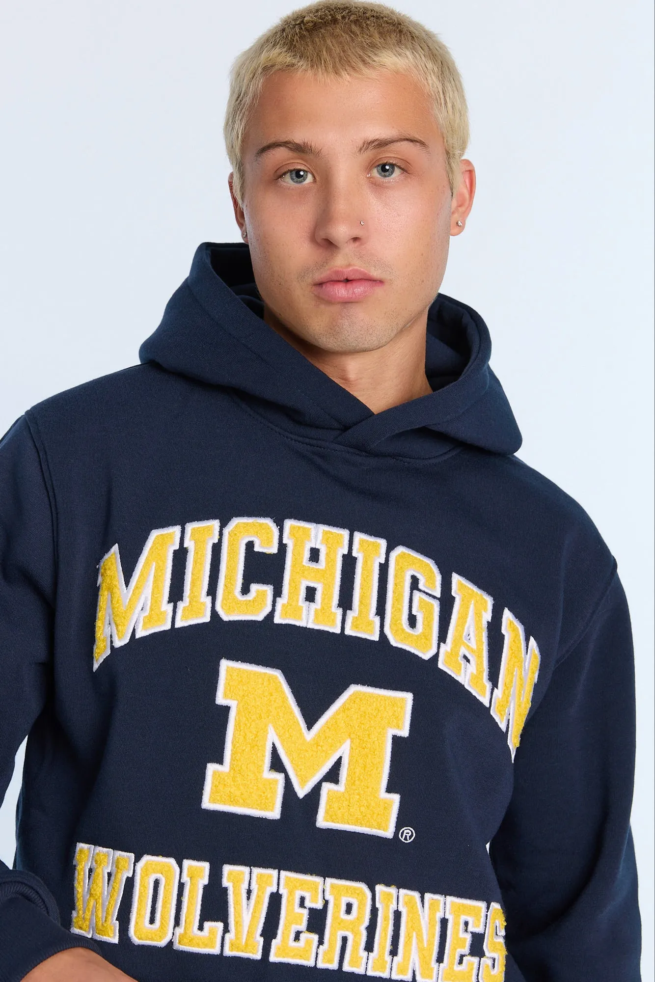 Michigan M Chenille Hoodie sold by Bluenotes product image thumbnail 2