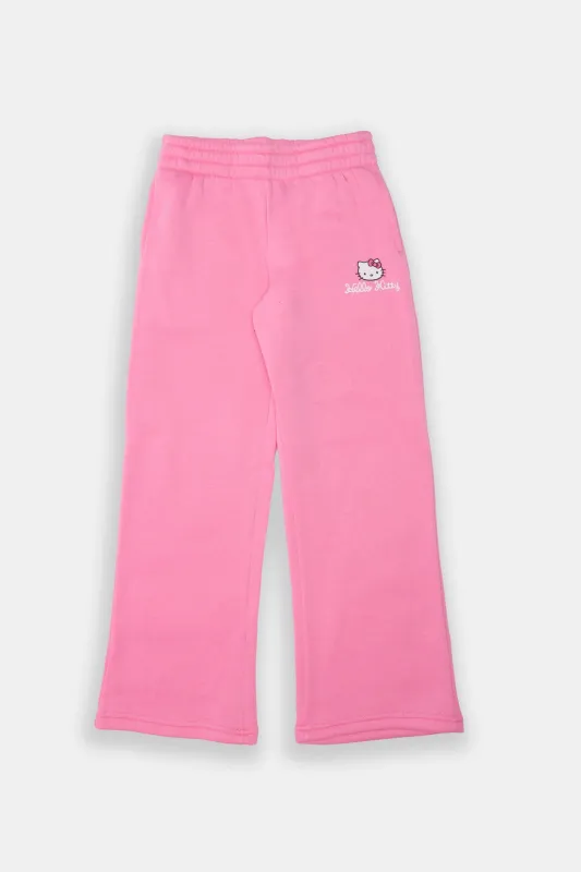 Girls' Hello Kitty Wide Leg Sweatpants sold by Bluenotes