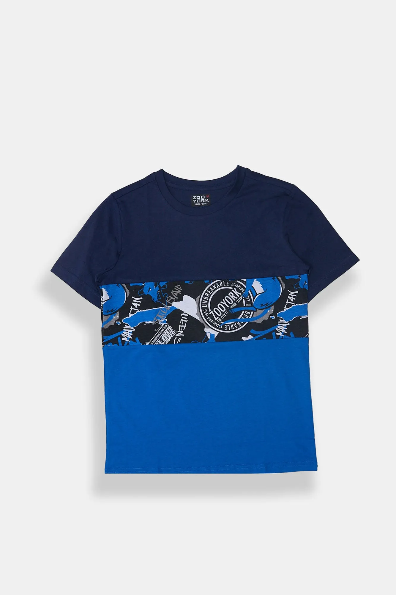 Boys' Zoo York Manhattan Colour Block Graphic Classic Tee sold by Bluenotes