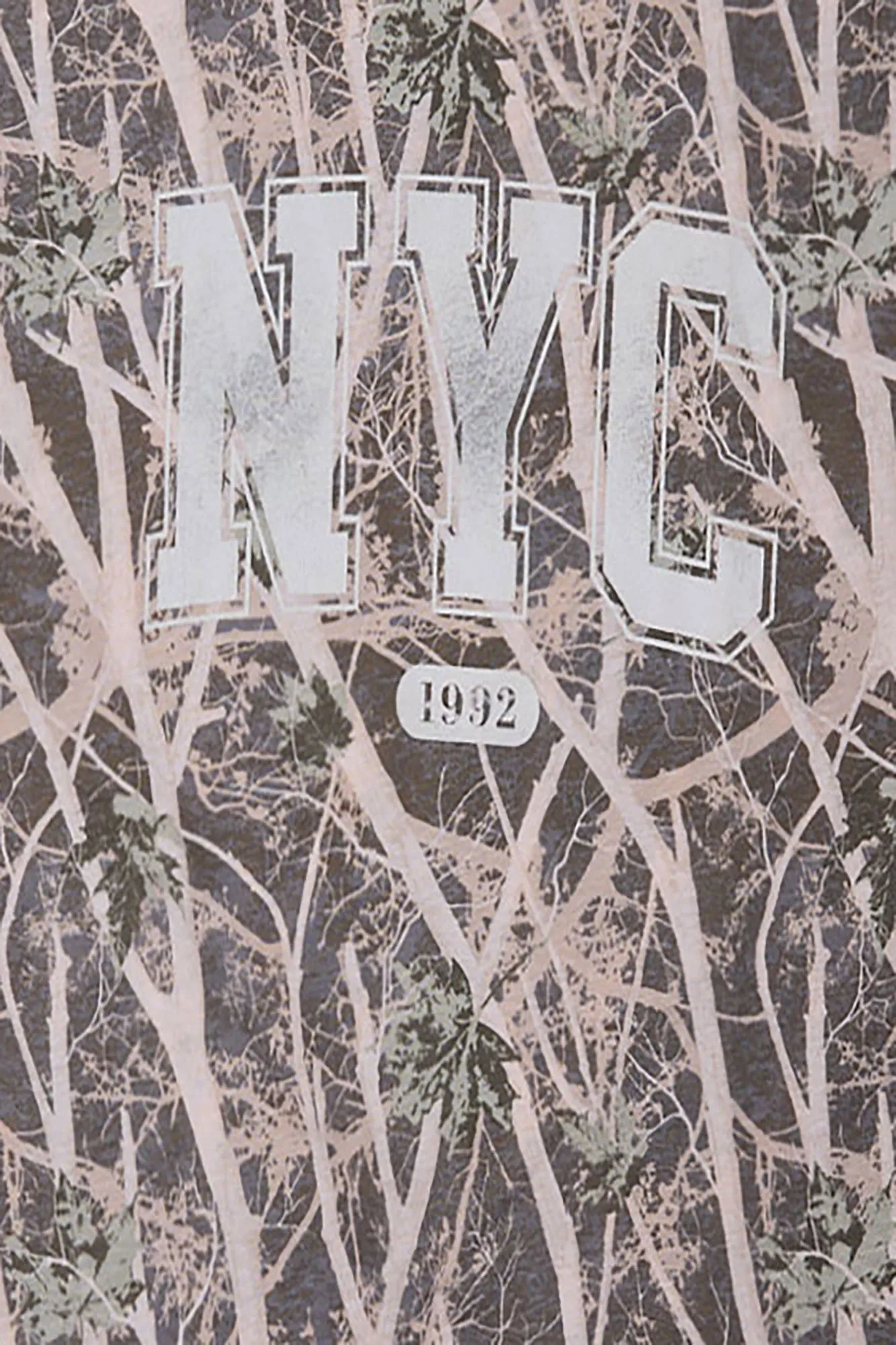 New York City Tree Camouflage Graphic Boyfriend Tee sold by Bluenotes product image thumbnail 2