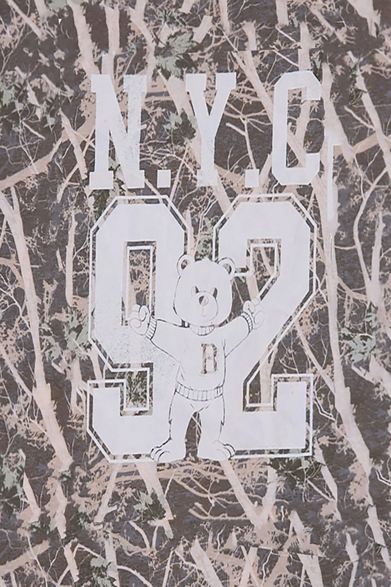 New York City '92 Tree Camouflage Graphic Boyfriend Tee sold by Bluenotes product image thumbnail 2