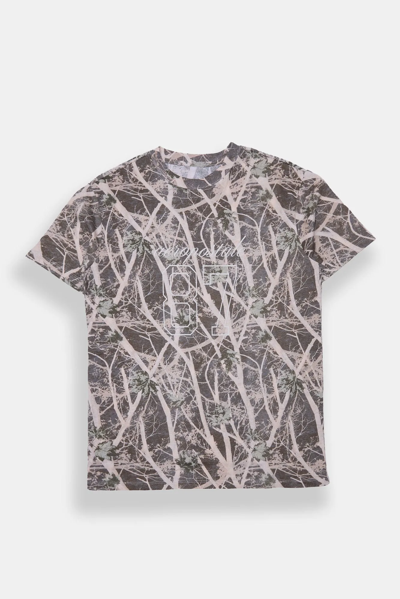 AERO 87 Tree Camouflage Graphic Boyfriend Tee sold by Bluenotes