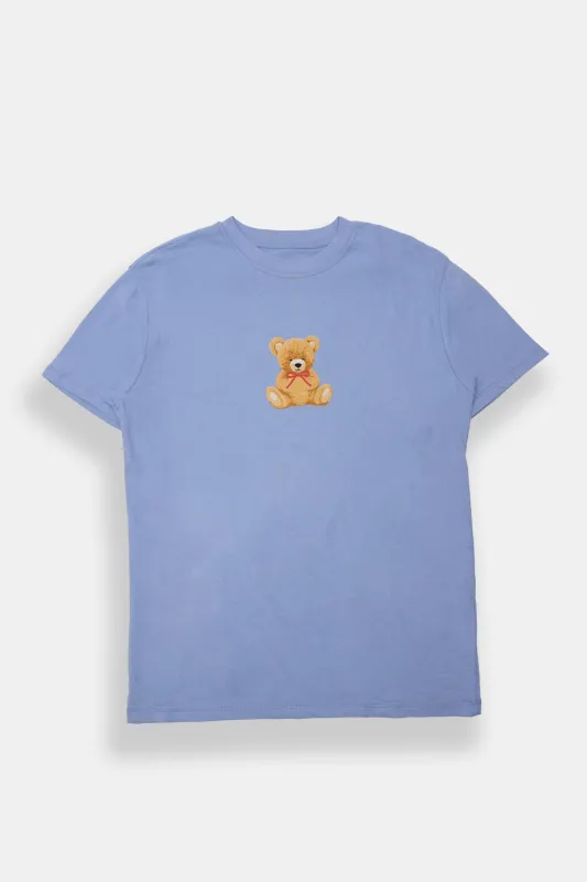 AERO Teddy Bear Graphic Boyfriend Tee sold by Bluenotes