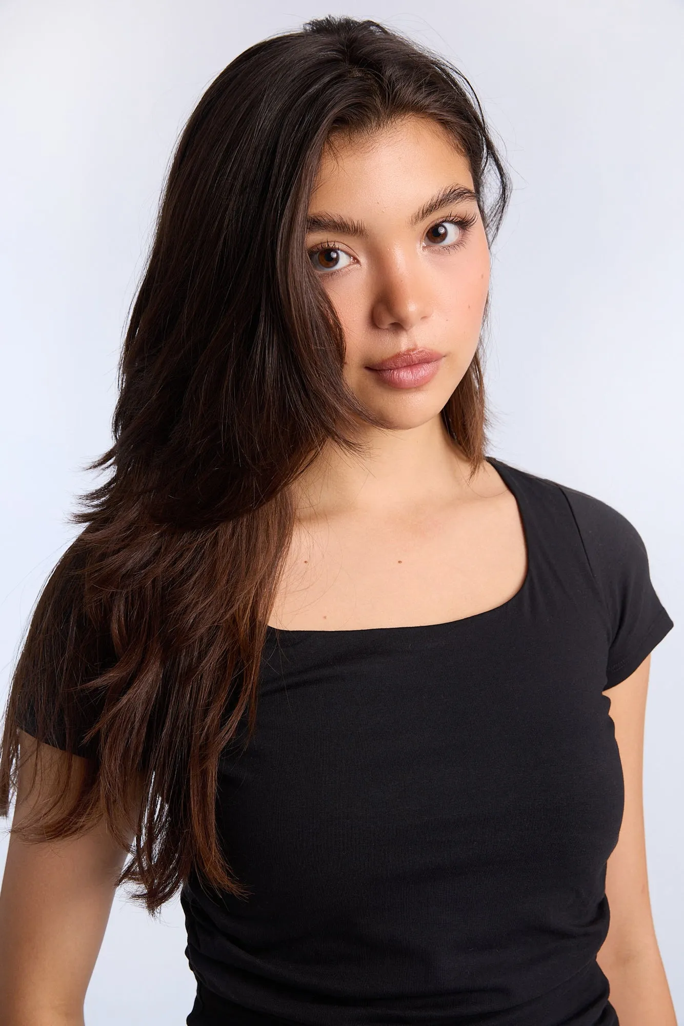 AERO Square Neck Ruched Sides Top sold by Bluenotes product image thumbnail 3