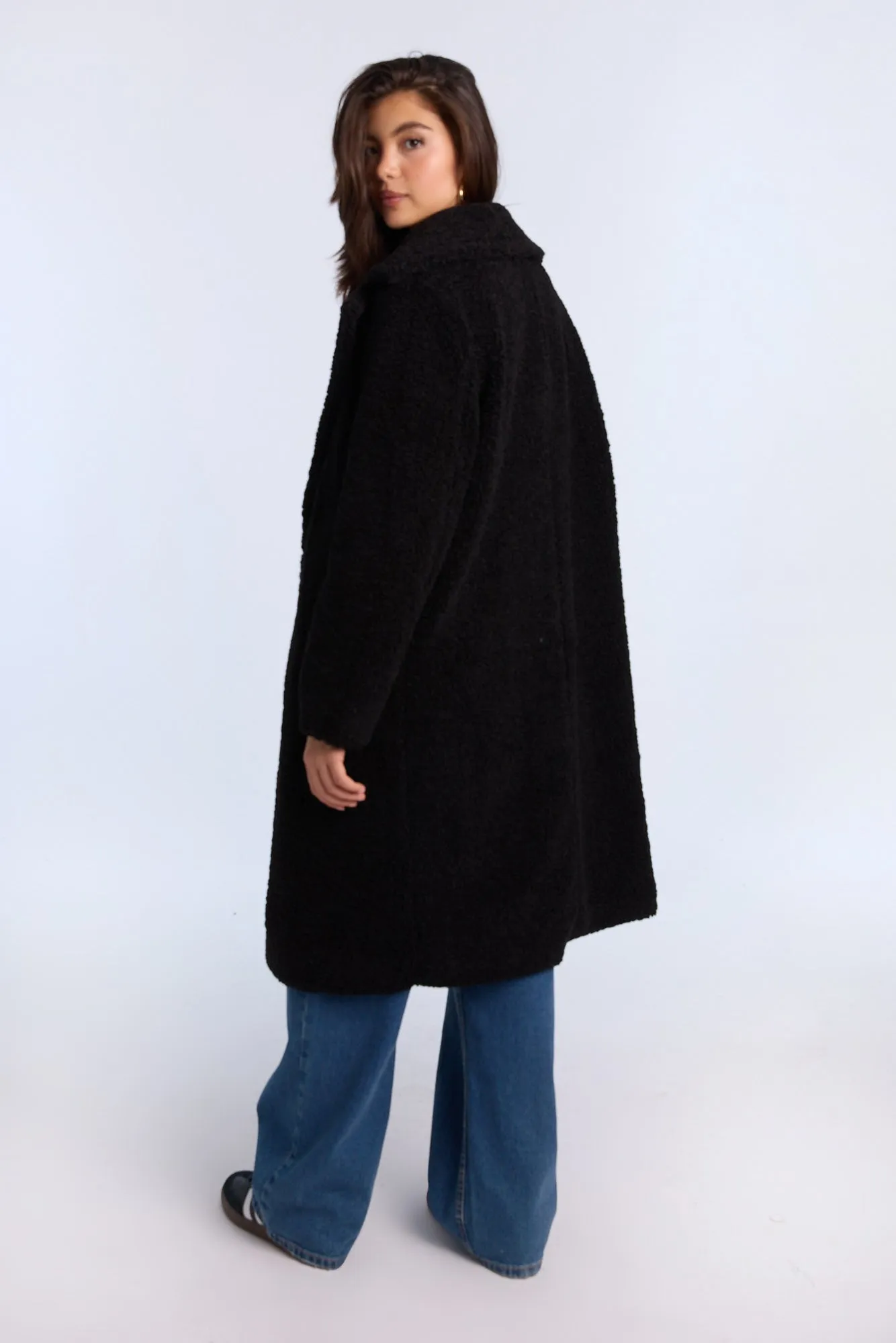 Boucle Long Teddy Coat sold by Bluenotes product image thumbnail 4