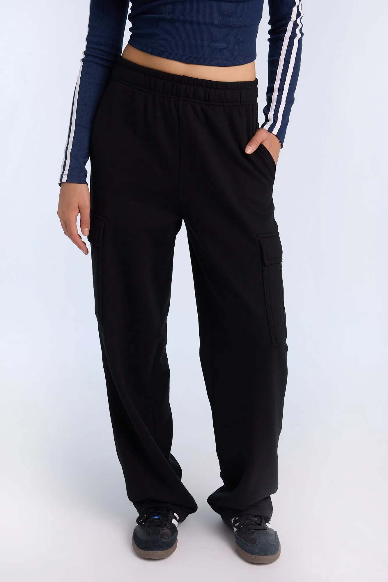 Wide Leg Cargo Sweatpants sold by Bluenotes product image thumbnail 2