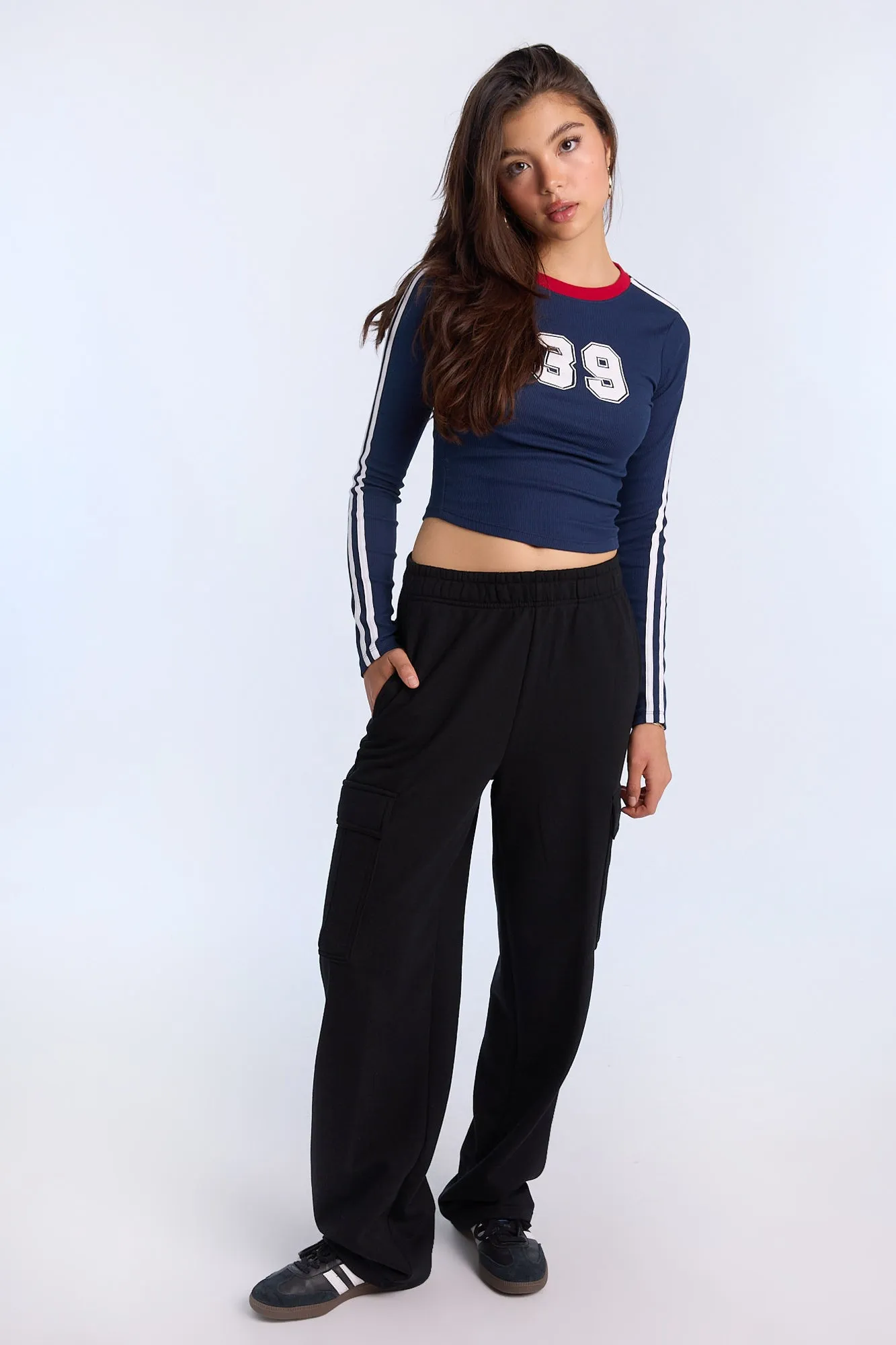 Wide Leg Cargo Sweatpants sold by Bluenotes product image thumbnail 5