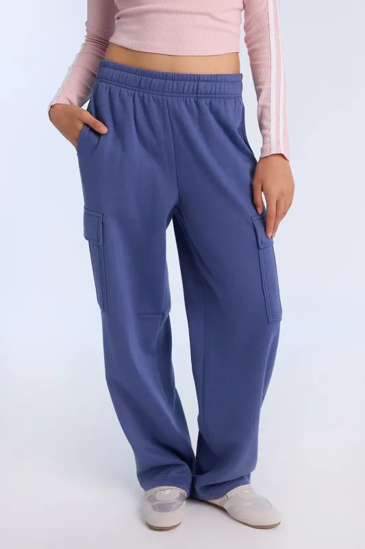 Wide Leg Cargo Sweatpants sold by Bluenotes