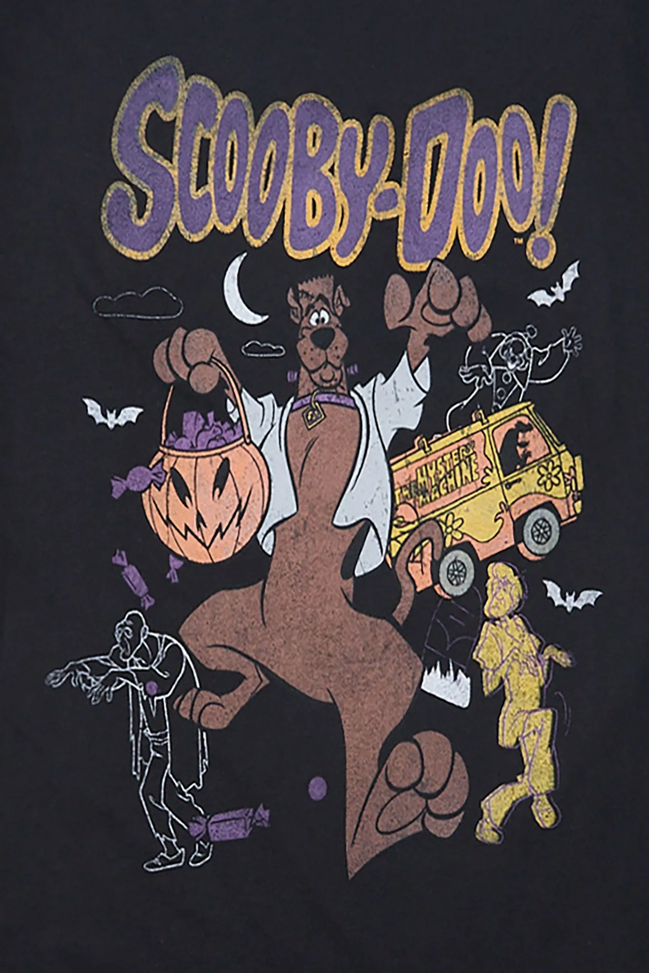 Scooby-Doo Halloween Graphic Boyfriend Tee sold by Bluenotes product image thumbnail 2