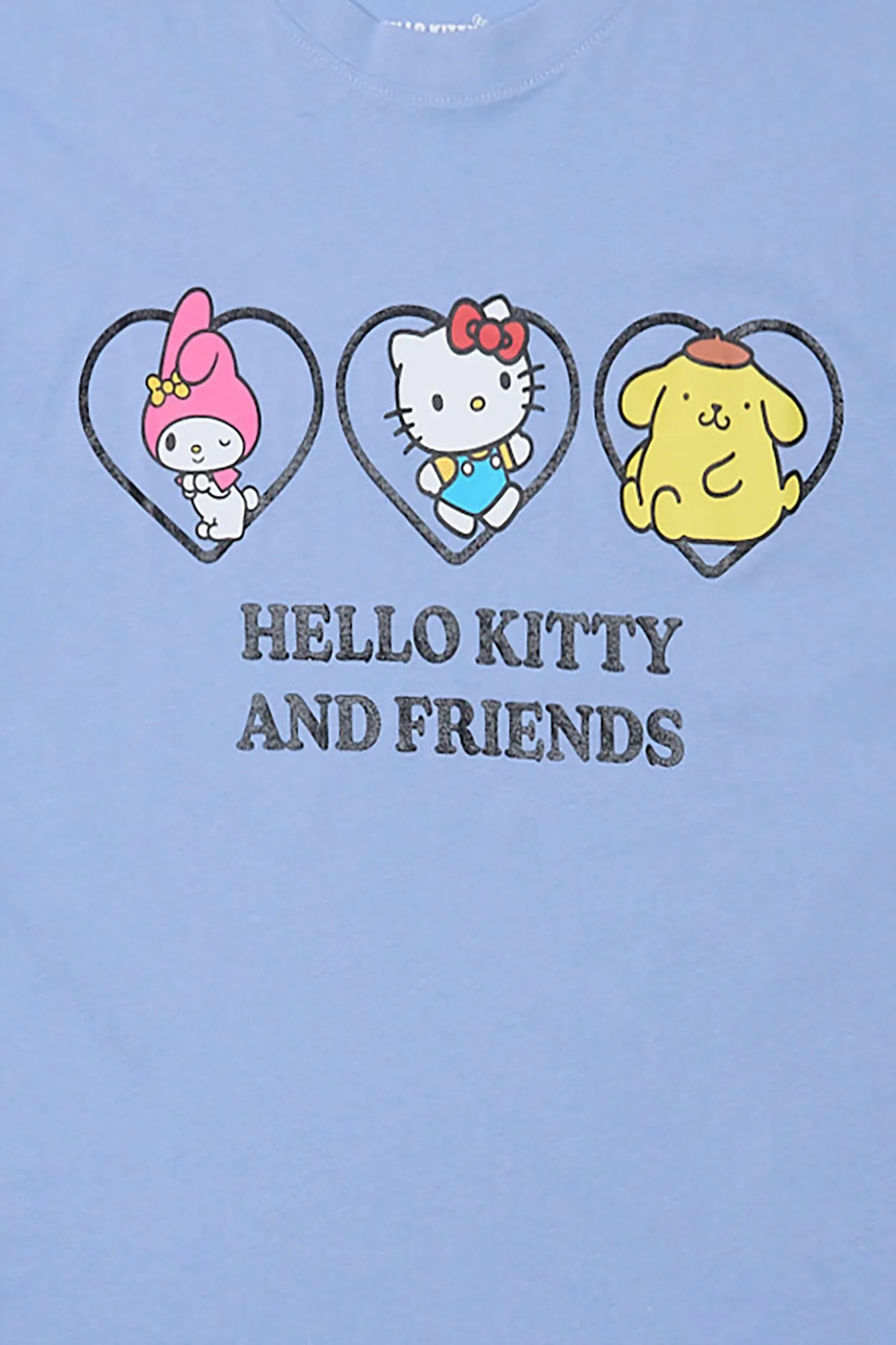 Hello Kitty And Friends Glitter Heart Graphic Boyfriend Tee sold by Bluenotes product image thumbnail 2
