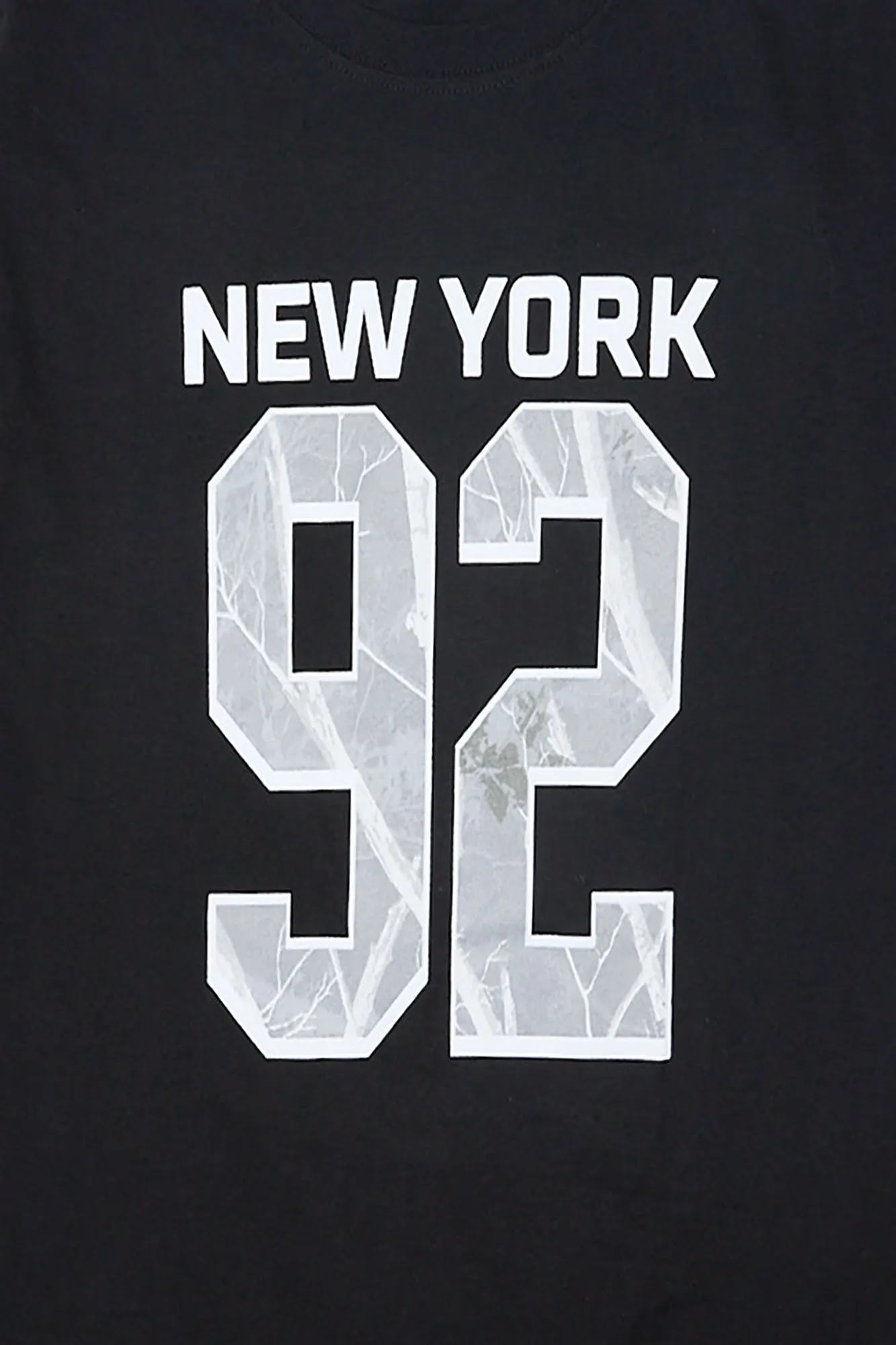 New York '92 Tree Camouflage Graphic Boyfriend Tee sold by Bluenotes product image thumbnail 2