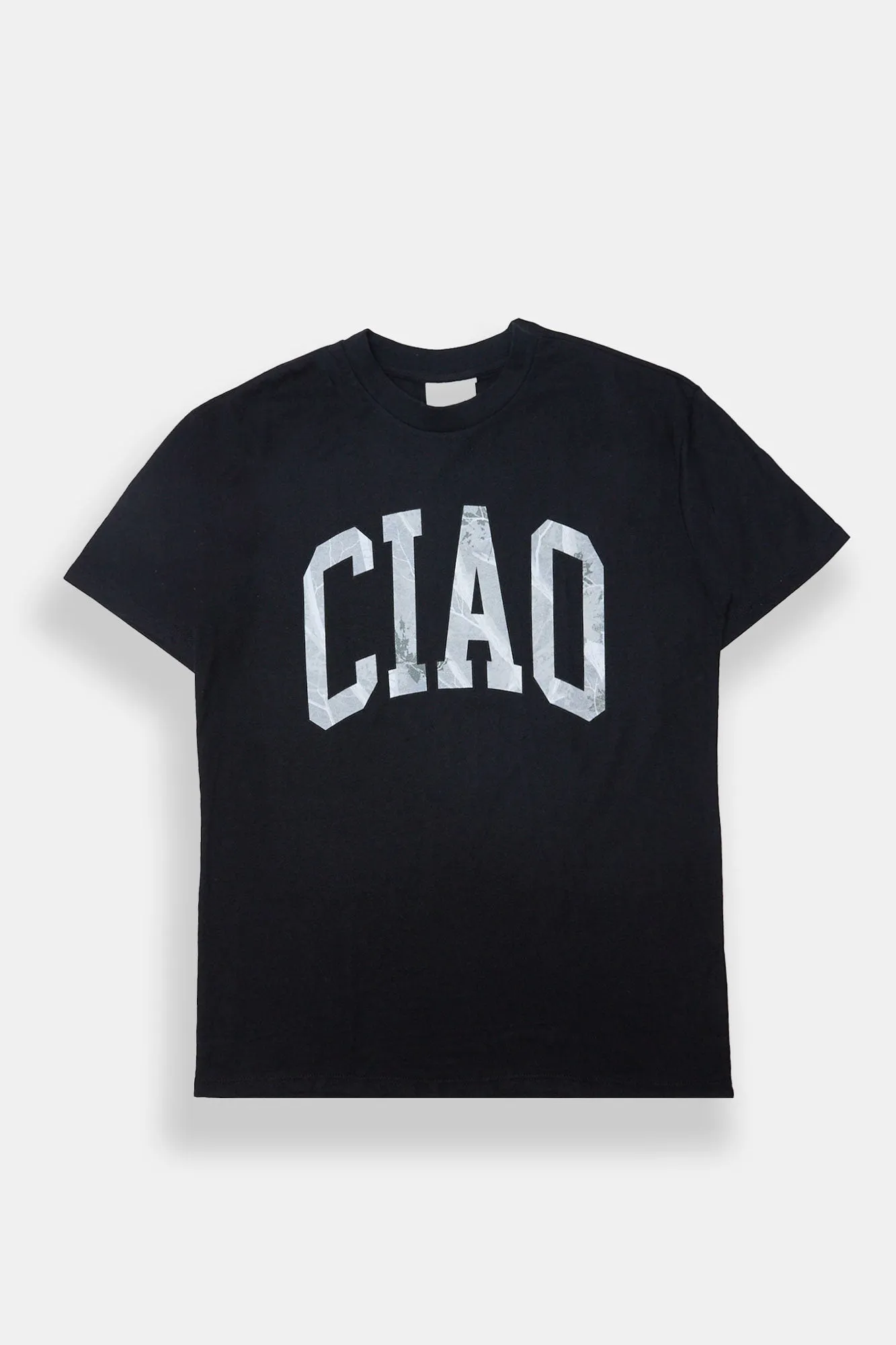 Ciao Tree Camouflage Graphic Boyfriend Tee sold by Bluenotes