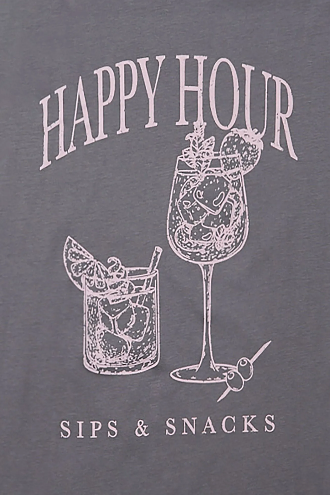 Happy Hour Graphic Boyfriend Tee sold by Bluenotes product image thumbnail 2