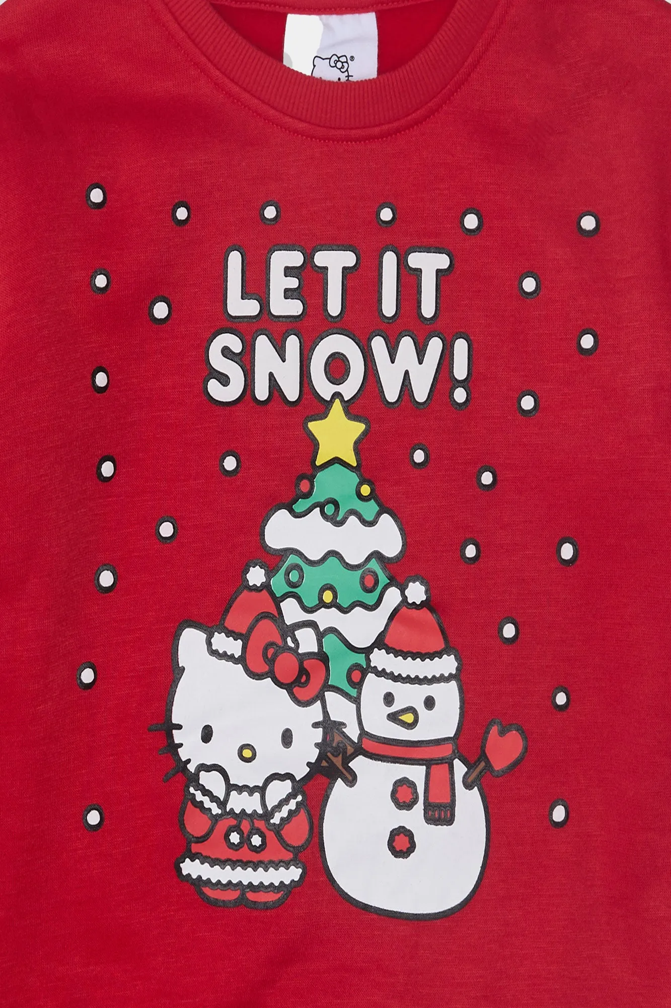 Girls' Hello Kitty Let It Snow Puff Print Crew Neck Sweatshirt sold by Bluenotes product image thumbnail 2