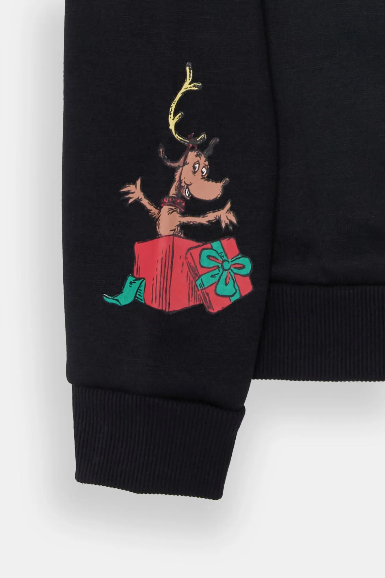 Girls' The Grinch Flocked Crew Neck Sweatshirt sold by Bluenotes product image thumbnail 3