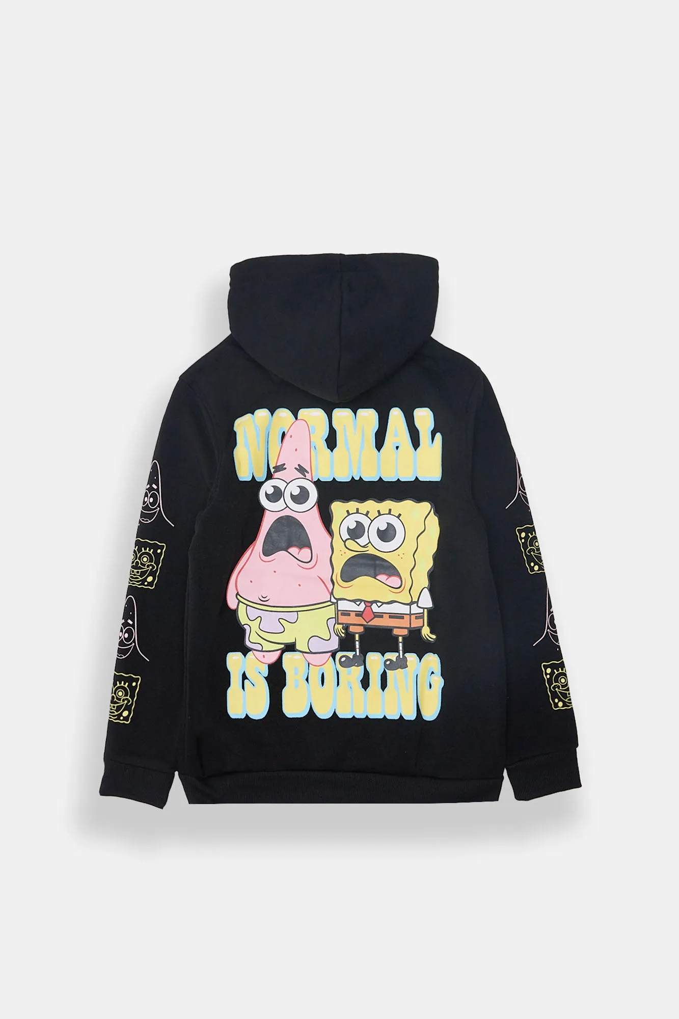 Boys' SpongeBob & Patrick Normal Is Boring Hoodie sold by Bluenotes
