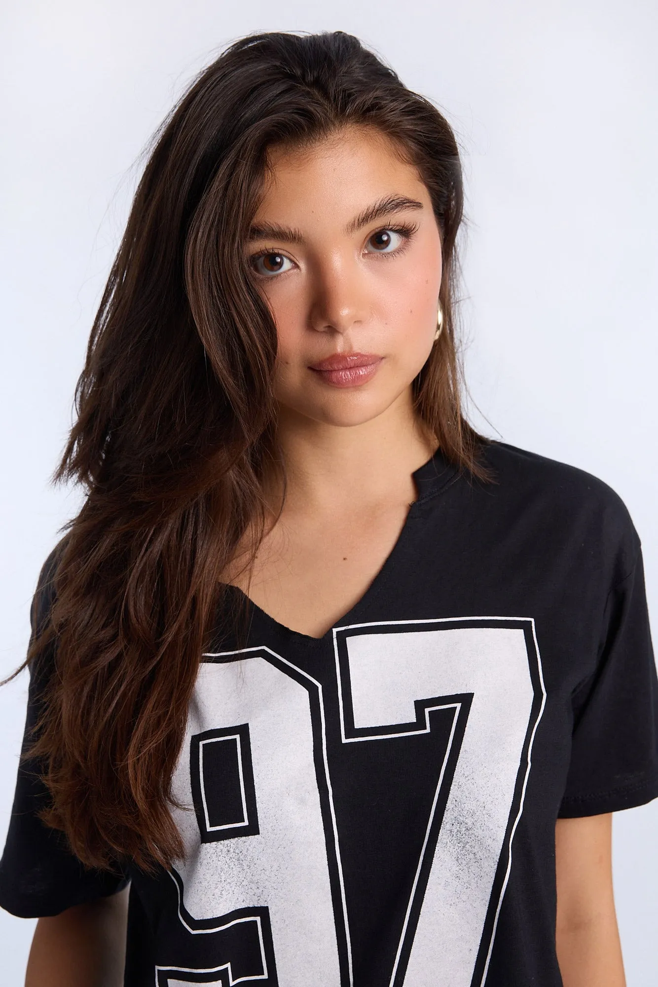 AERO Notch Neck Graphic Oversized Tee sold by Bluenotes product image thumbnail 3
